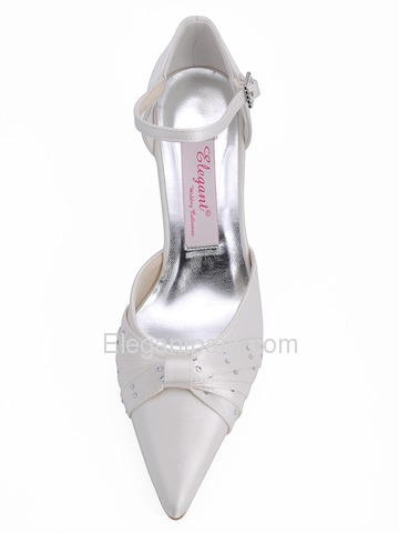 Elegantpark Satin Stiletto Heel/Pumps Rhinestone Bridal Shoes (EP11040)