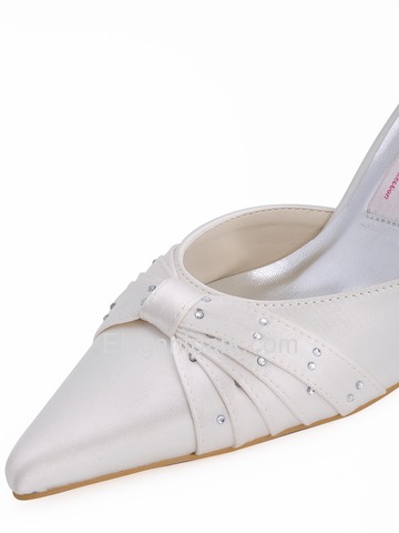 Elegantpark Satin Stiletto Heel/Pumps Rhinestone Bridal Shoes (EP11040)