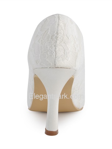Elegantpark Peep Toe Lace Stiletto Heel Bridal Shoes (EP11013)