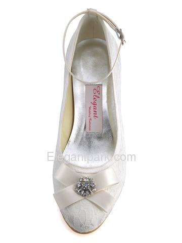 Elegantpark Fabulous Lace Closed Toe Spool Heel Evening Shoe (AJ8950)