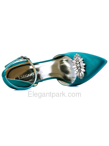 EletantPark Women Wedding Dress Accessories Leaf Design Rhinestones Shoe Clips 2 Pcs