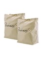 ElegantPark Bridesmaid Tote Bag Natural Canvas 100% Cotton 2 Packs …
