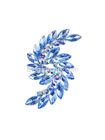BP1707 Crystals Brooch Pin Women Fashion Jewelry S Type