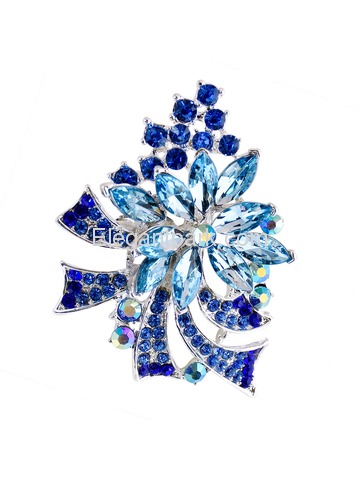 BP1708 Crystals Brooch Pin Women Fashion Jewelry Blooming Maple Tree