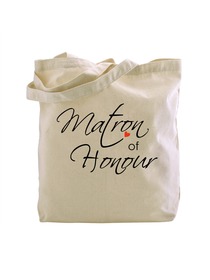 ElegantPark Matron of Honour Tote Bag Natural Canvas 100% Cotton
