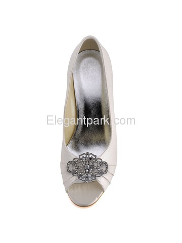 CK Antique Silver Crown Design Rhinestones Wedding Party Decoration Shoe Clips