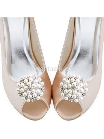 ElegantPark Women Wedding Accessories Pearl brooch Shoe Clips 2Pcs