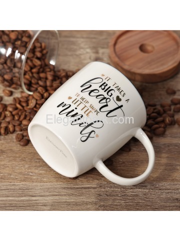 ELEGANTPARK Teacher Mug Ceramic Coffee Mug Inspirational Teacher Mug 13 oz